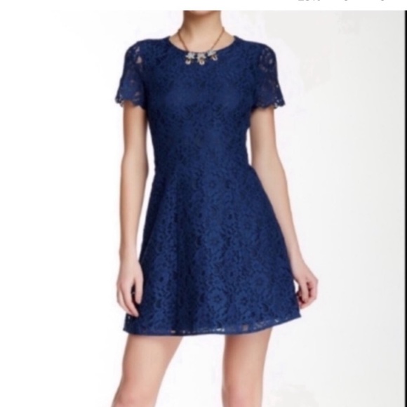 J Crew Blue Lace Dress NWT 4- Spaghetti-strap Dress In Guipure Lace Dresses